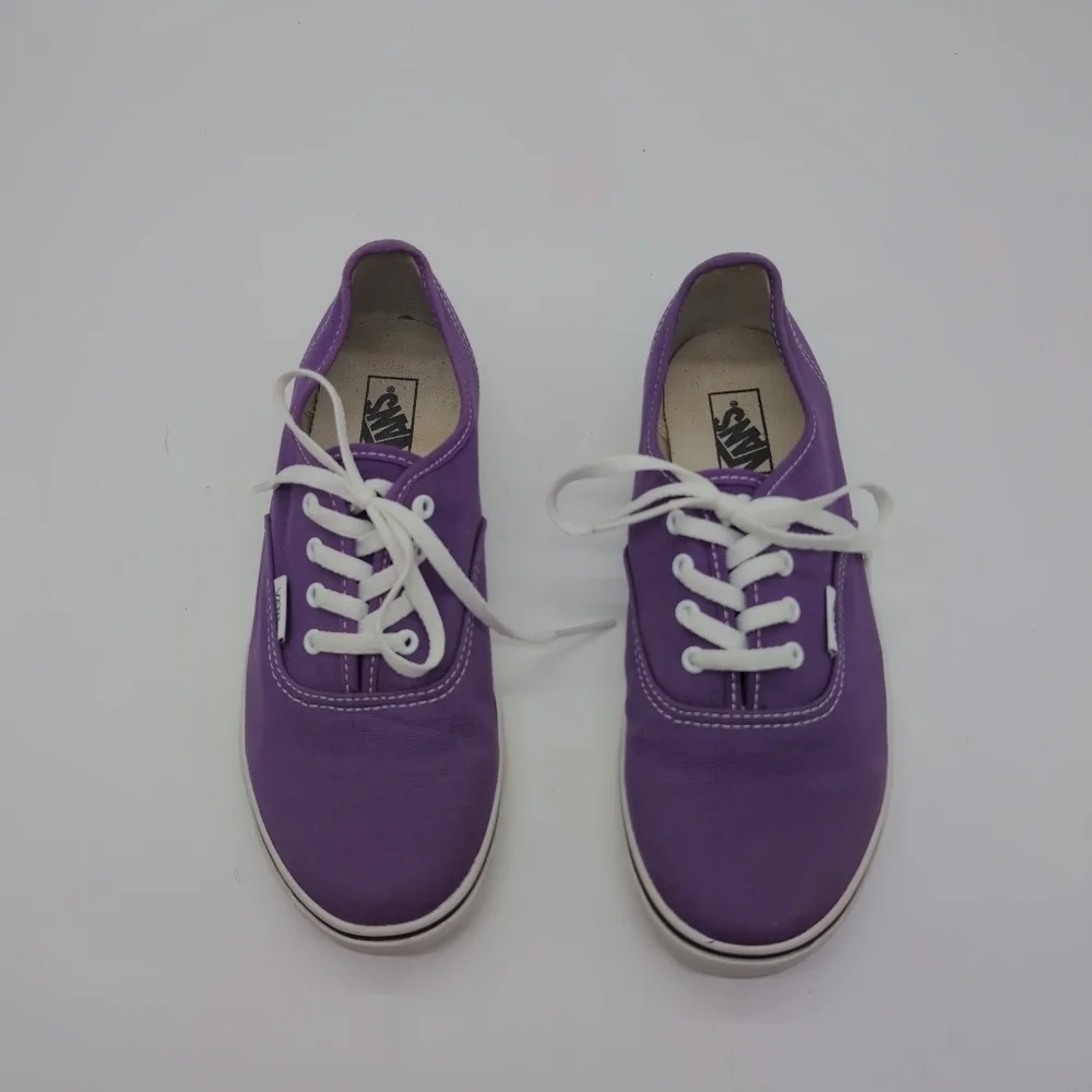 Vans Purple Canvas Sneakers Kids Sz 3 T-375